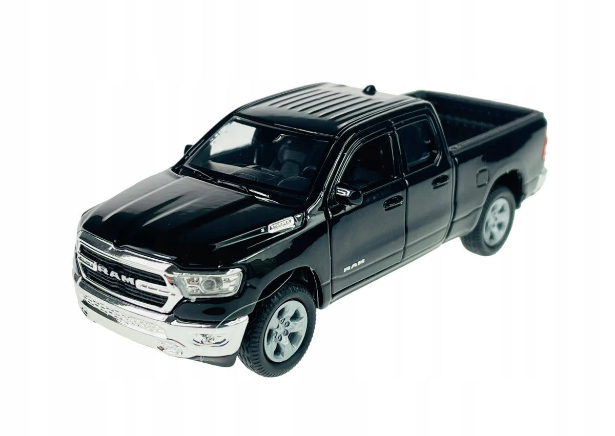 Welly 2019 m. juodas metalinis automobilio modelis „DODGE RAM 1500“, 1:34