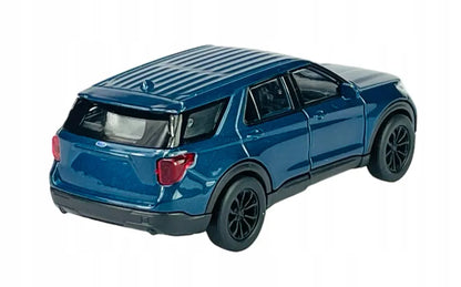 Welly 2023 Ford Explorer mėlynas metalinis modelis, 1:34