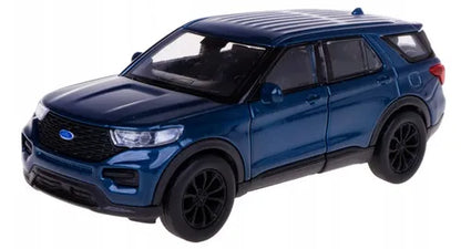 Welly 2023 Ford Explorer mėlynas metalinis modelis, 1:34
