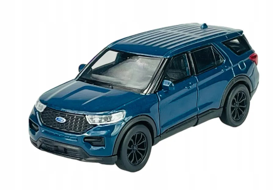 Welly 2023 Ford Explorer mėlynas metalinis modelis, 1:34
