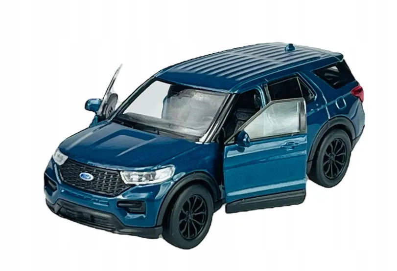 Welly 2023 Ford Explorer mėlynas metalinis modelis, 1:34