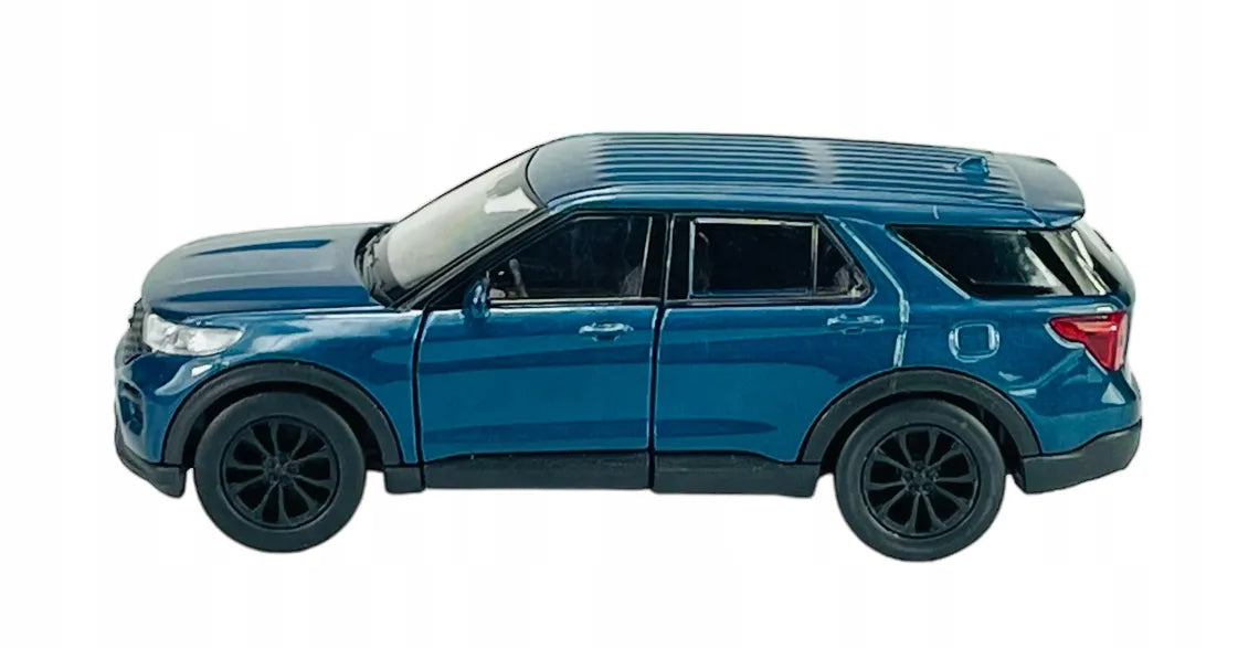Welly 2023 Ford Explorer mėlynas metalinis modelis, 1:34