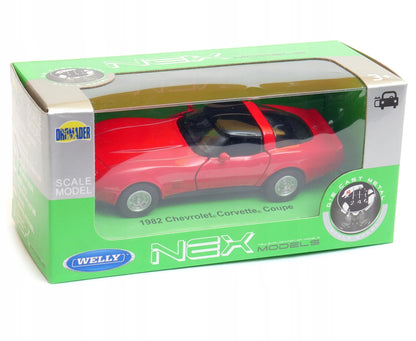 Welly „Chevrolet Corvette Coupe 1982“ modelis, 1:34–1:39