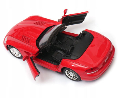 Welly „Dodge Viper SRT-10“ 2003, 1:34–1:39, raudonas