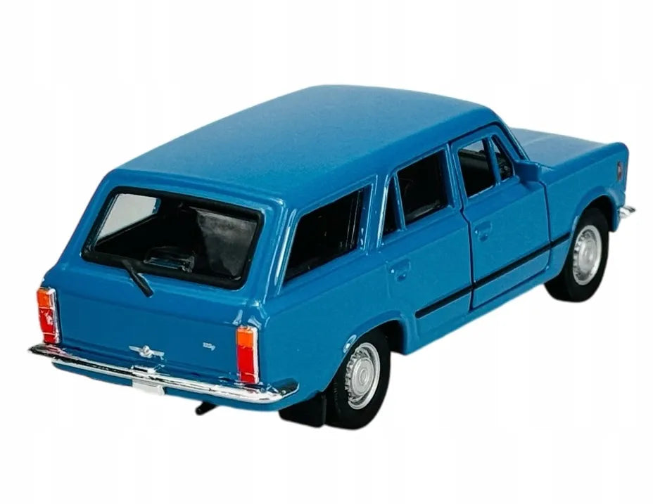 Welly FIAT 125P KOMBI mėlynas metalinis modelis, 1:34, PRL legendos, 43853