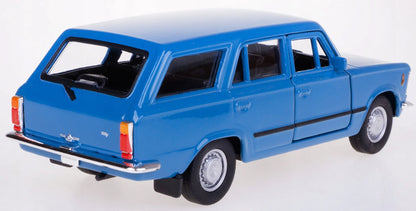 Welly FIAT 125P KOMBI mėlynas metalinis modelis, 1:34, PRL legendos, 43853