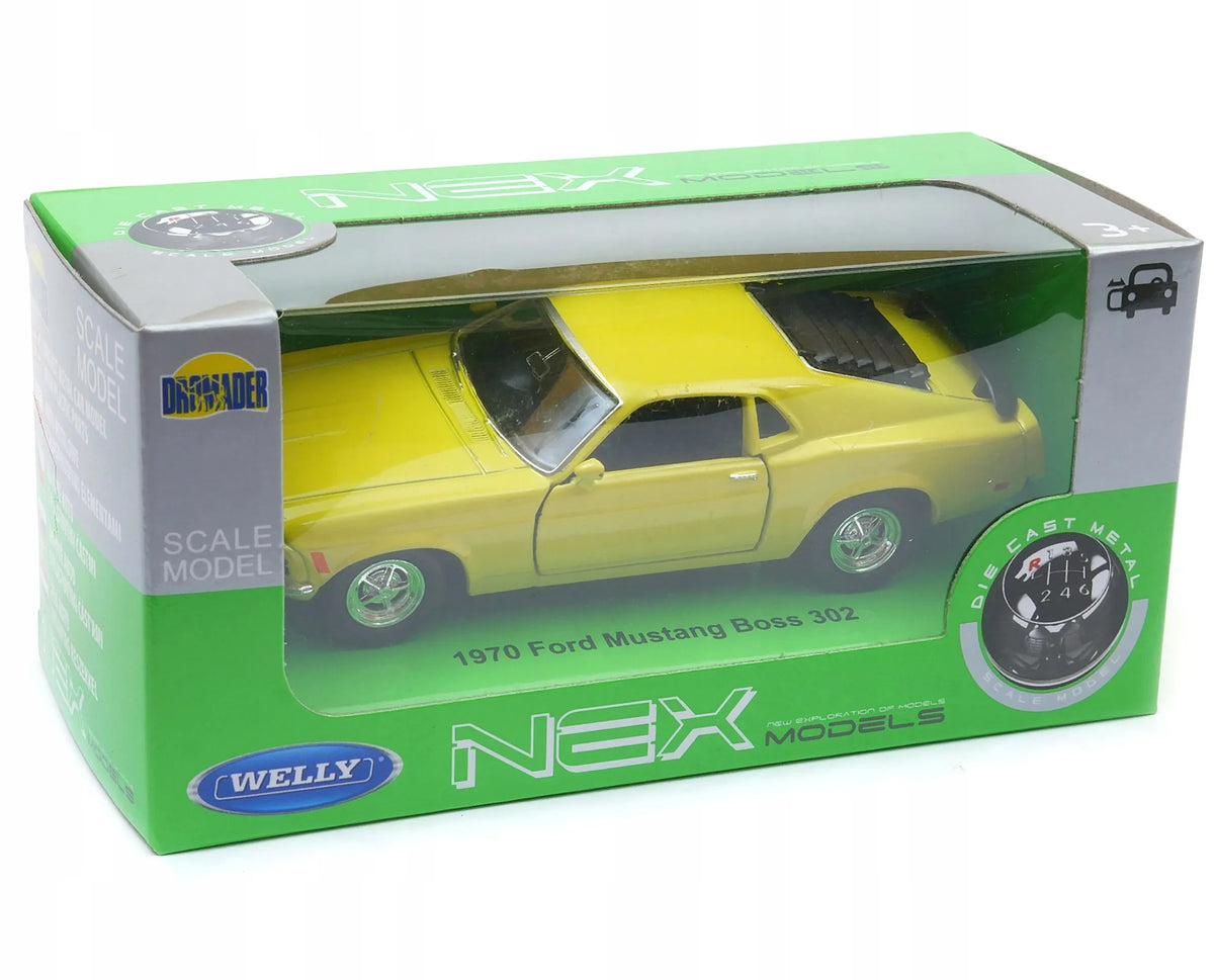 WELLY Ford Mustang Boss 302 1970 modelis, 1:34