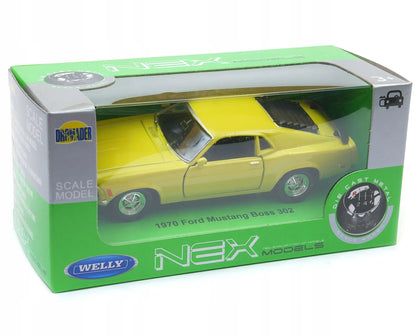 WELLY Ford Mustang Boss 302 1970 modelis, 1:34