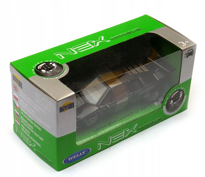 Welly juodas „Lamborghini Countach LP 5000 S“ 1:34 modelis