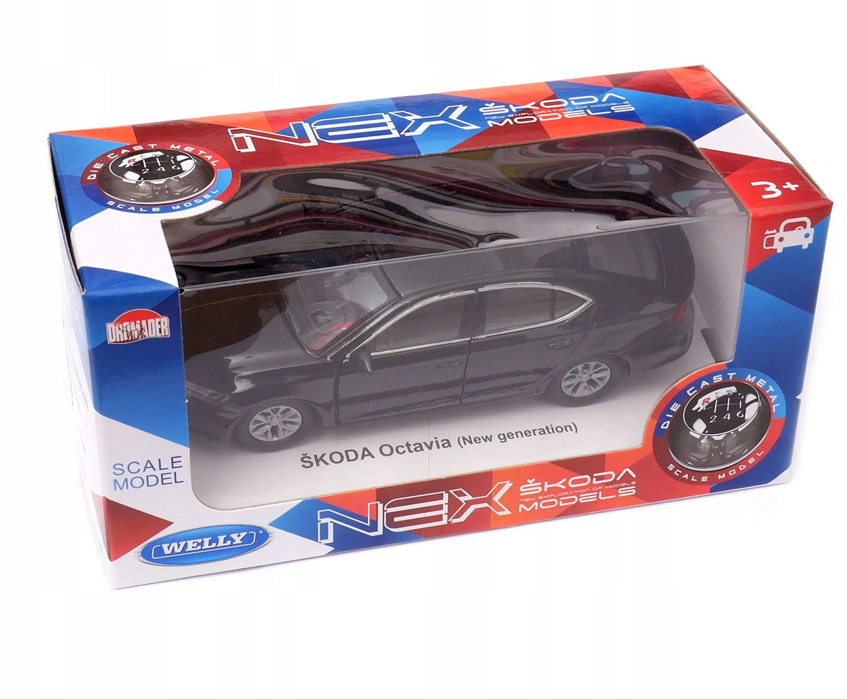 Welly juodas „Skoda Octavia New Generation“ 1:34