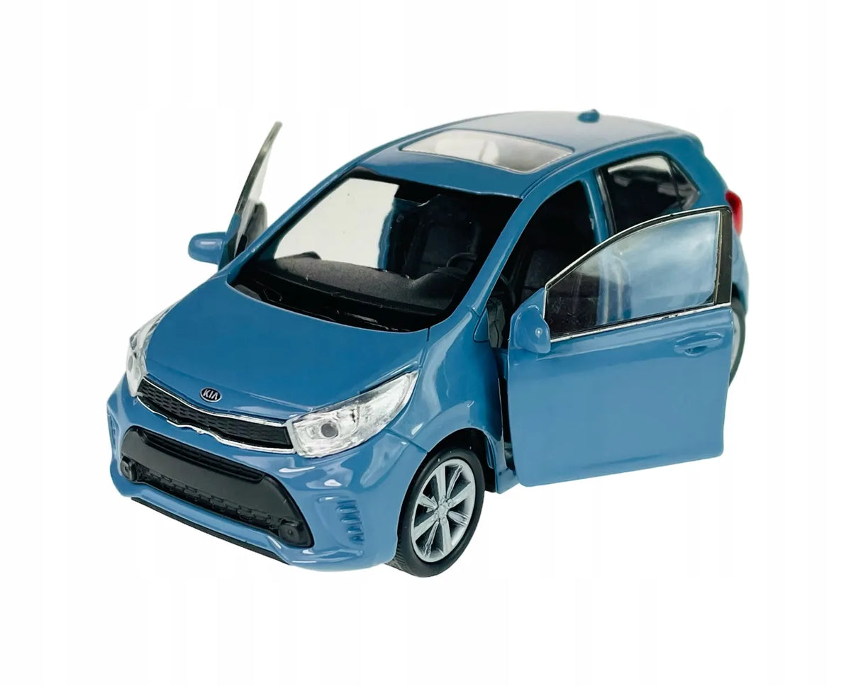 Welly KIA New Picanto mėlynas metalinis automobilio modelis 1:34