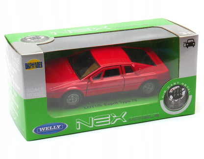 Welly Lotus Esprit Type 79 raudonas metalinis modelis 1:34