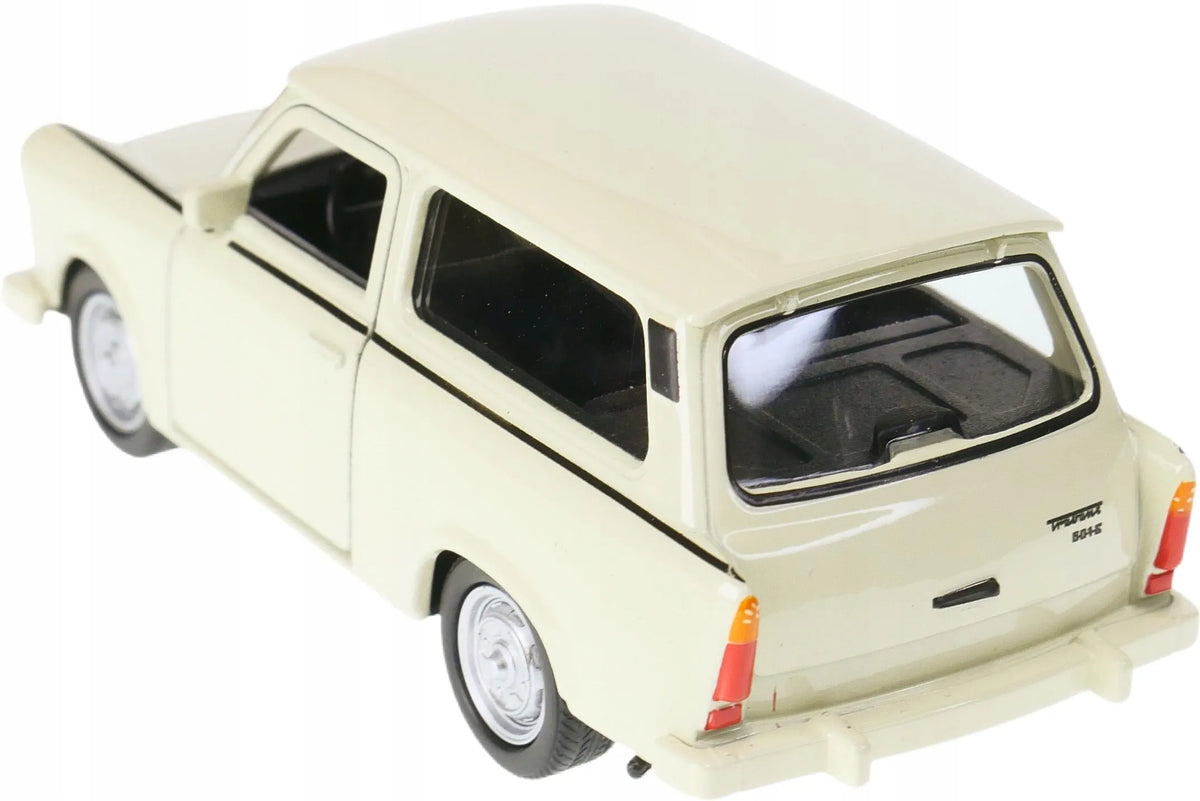 Welly metalinis „Trabant 601 Kombi“ modelis, 1:34 mastelis, ecru spalvos