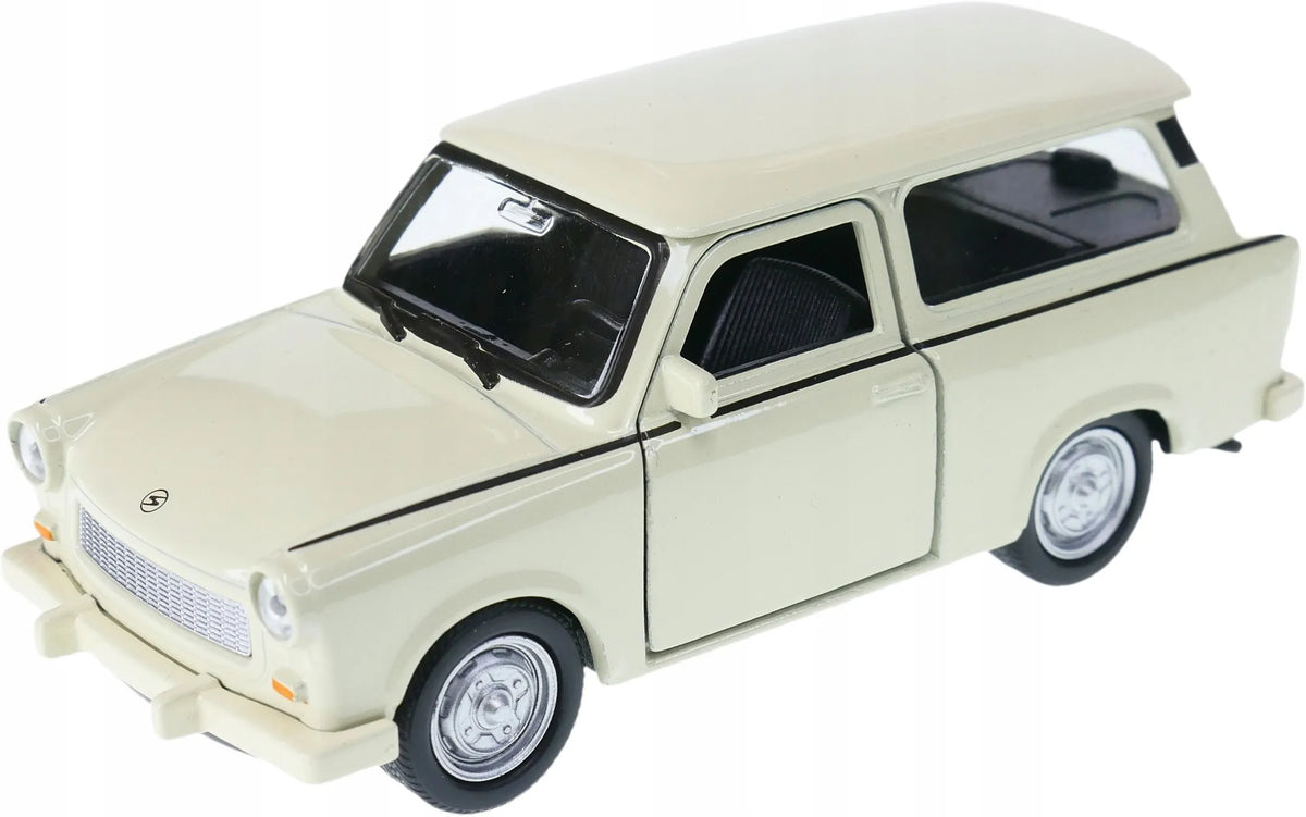 Welly metalinis „Trabant 601 Kombi“ modelis, 1:34 mastelis, ecru spalvos
