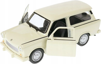 Welly metalinis „Trabant 601 Kombi“ modelis, 1:34 mastelis, ecru spalvos