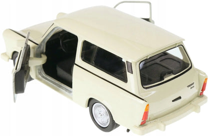 Welly metalinis „Trabant 601 Kombi“ modelis, 1:34 mastelis, ecru spalvos