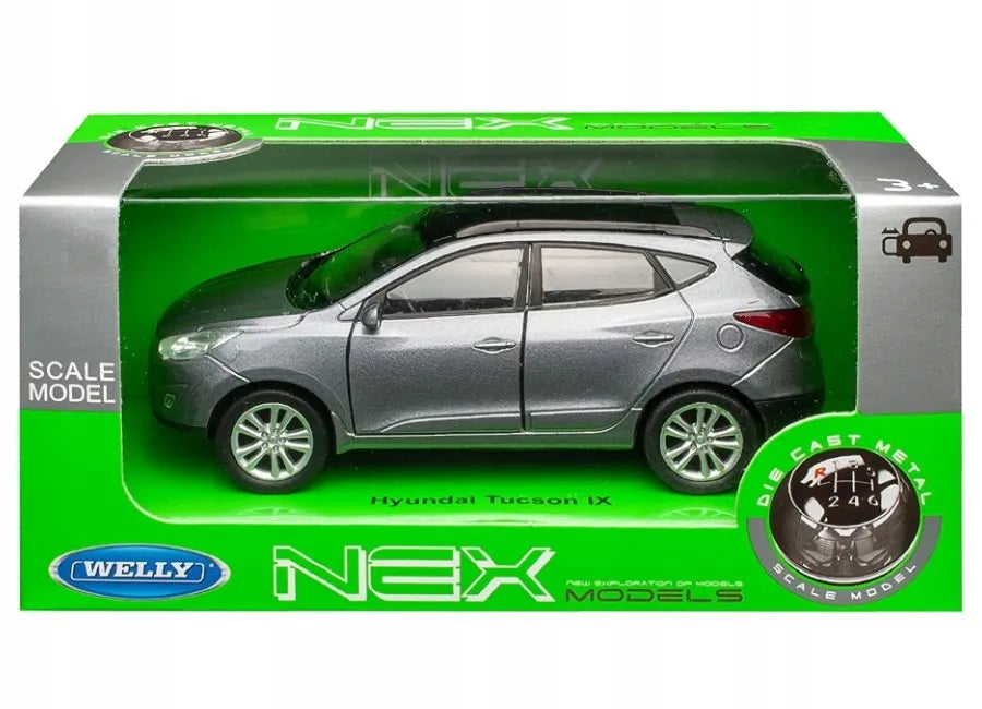 Welly Nex „Hyundai Tucson IX“ modelis, 1:34 mastelis, sidabrinis