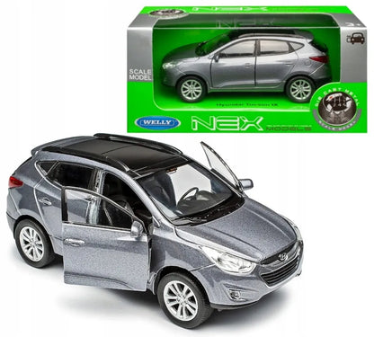 Welly Nex „Hyundai Tucson IX“ modelis, 1:34 mastelis, sidabrinis
