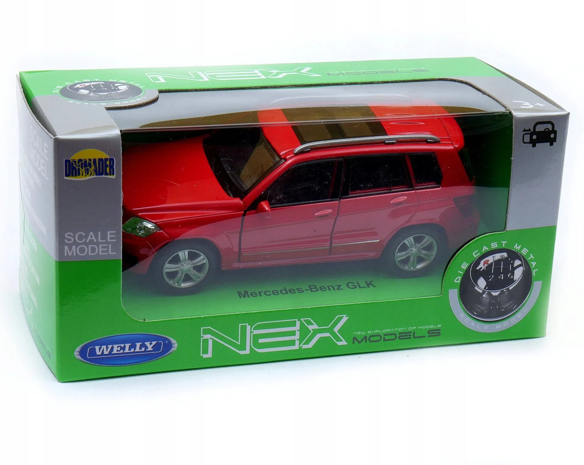 Welly Nex Mercedes-Benz GLK metalinis modelis, 1:34 mastelis, baltas