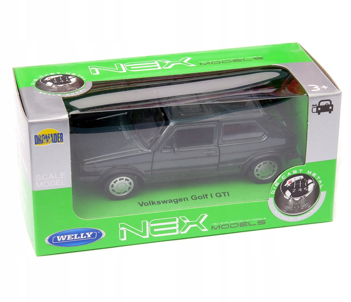 „Welly Nex“ metalinis „Volkswagen Golf I GTI“ modelis, 1:34–1:39 mastelis