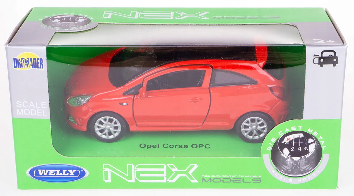 Welly Nex Opel Corsa OPC modelis 1:34–1:39