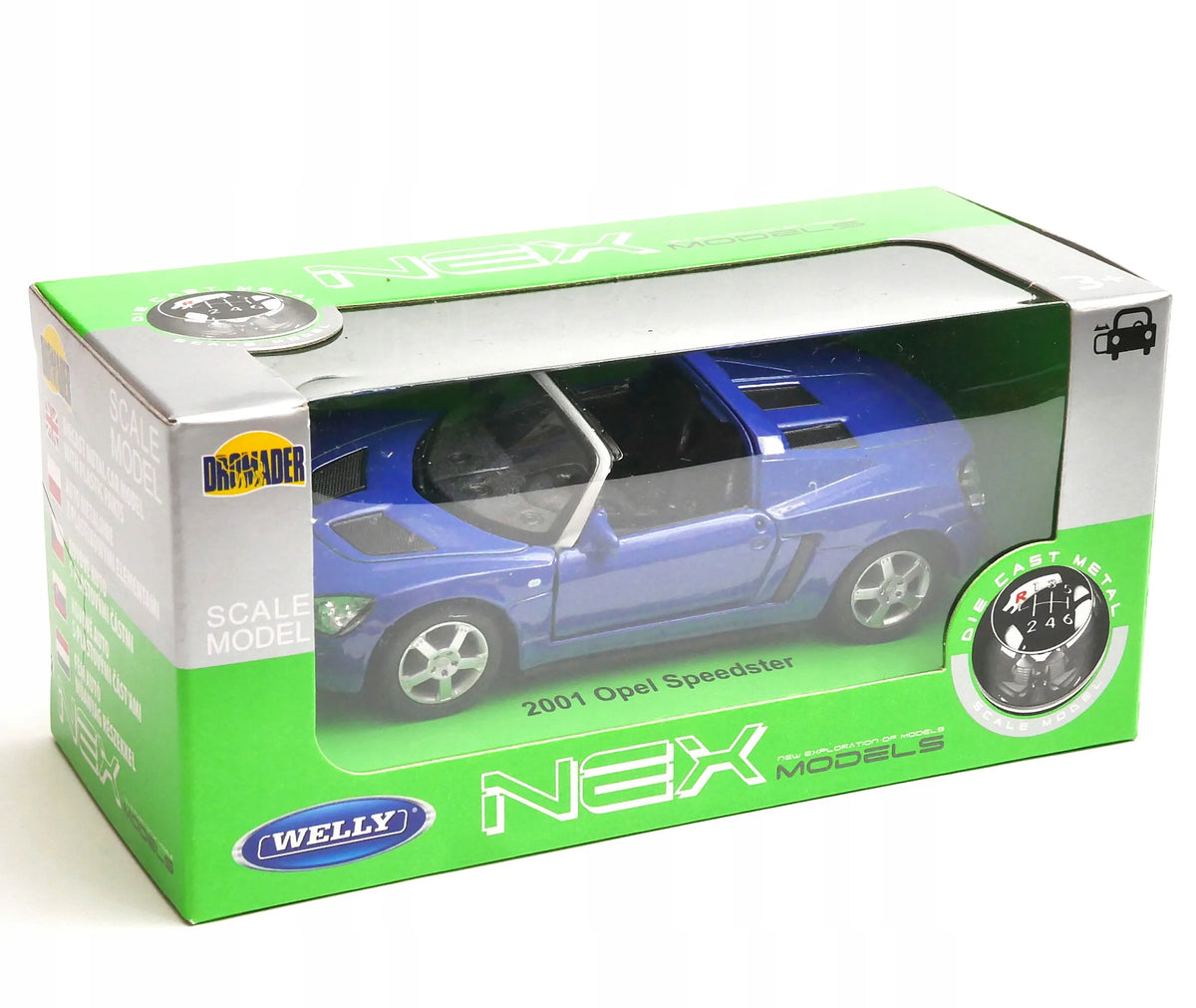 Welly Nex Opel Speedster 2001 modelis, 1:34–1:39 mastelis