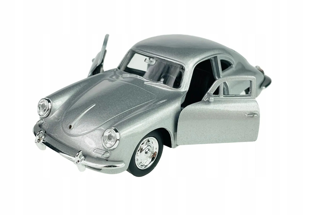 Welly NEX Porsche 356B 1:34 metalinis sidabrinis modelis