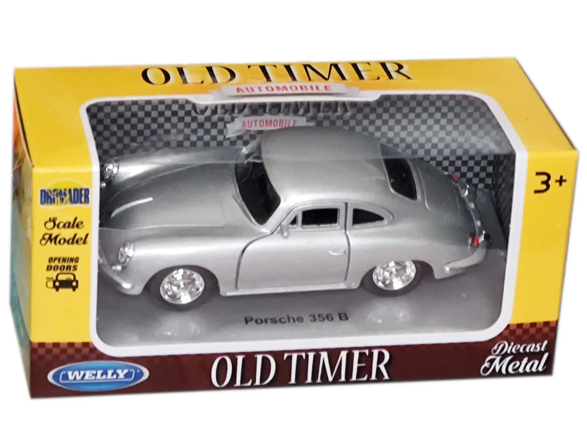 Welly NEX Porsche 356B 1:34 metalinis sidabrinis modelis