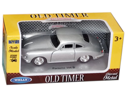 Welly NEX Porsche 356B 1:34 metalinis sidabrinis modelis