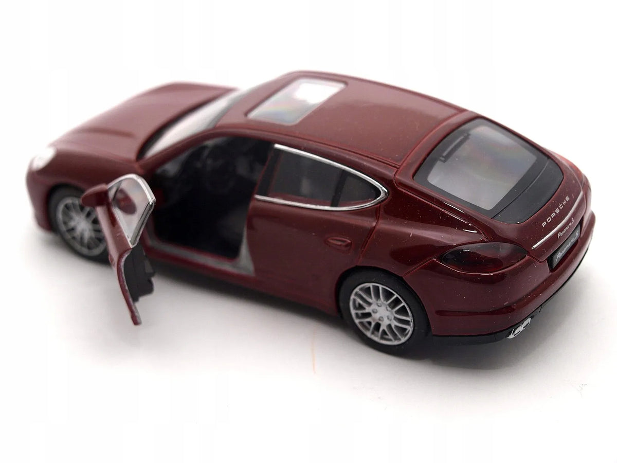 Welly Nex „Porsche Panamera S“ modelis, 1:34–1:39 mastelis, rudas