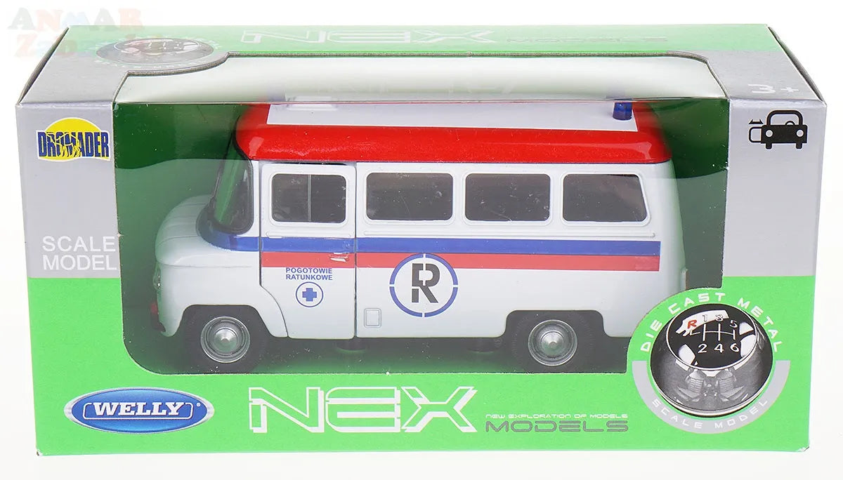 Welly NYSA 522 greitosios pagalbos automobilio modelis 1:34