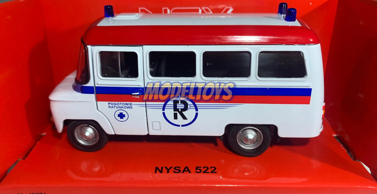 Welly NYSA 522 greitosios pagalbos automobilio modelis 1:34