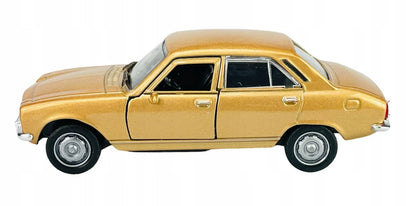 Welly Old Timer 1975 m. Peugeot 504, aukso spalvos, 1:34, naujas metalinis automobilio modelis, 42394