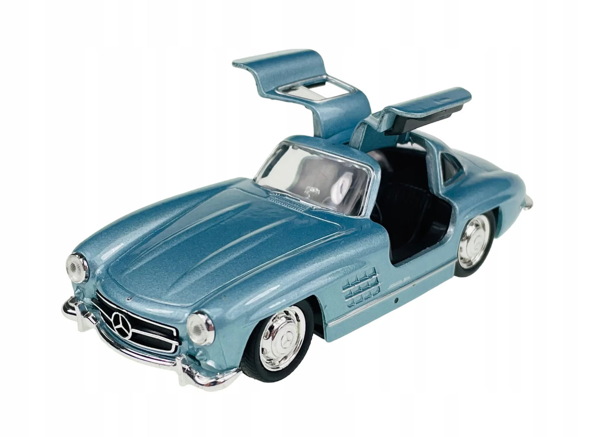 Welly Old Timer Mercedes-Benz 300SL Gullwing mėlynas metalinis modelis 1:34