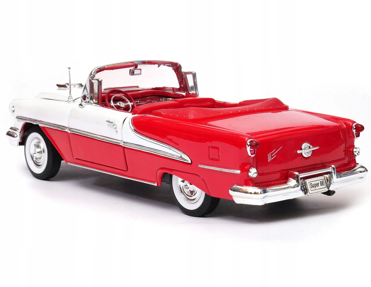 Welly Oldsmobile Super 88 1955 m. raudonas 1:24 modelis