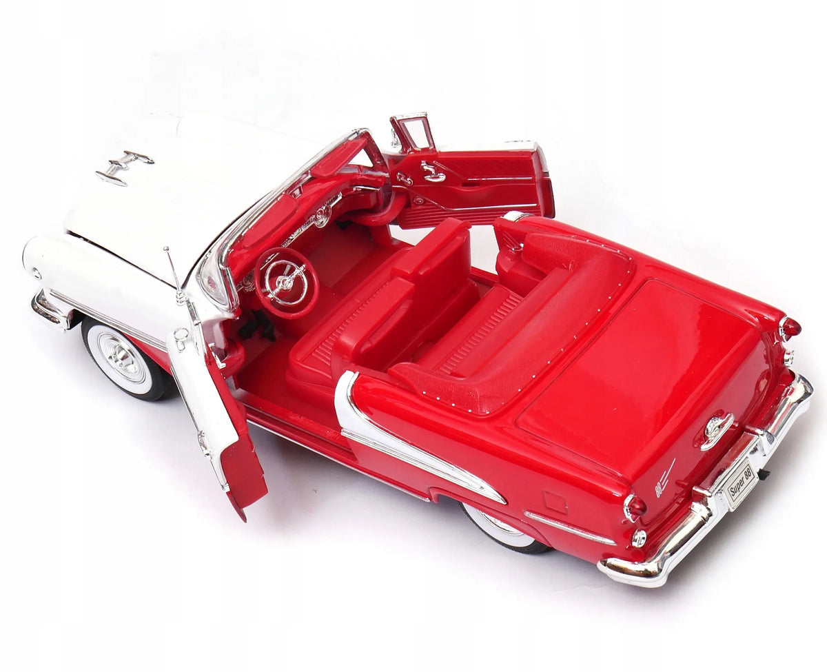 Welly Oldsmobile Super 88 1955 m. raudonas 1:24 modelis