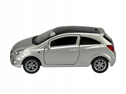 „Welly Opel Corsa OPC“ sidabrinis metalinis automobilio modelis, 1:34