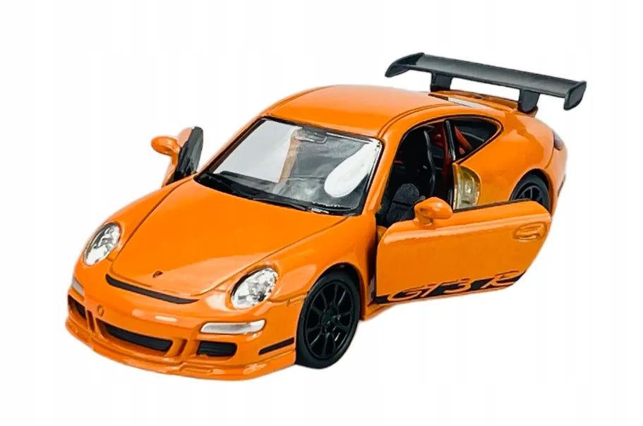 Welly Porsche 911 (997) GT3 RS oranžinis metalinis automobilio modelis 1:34