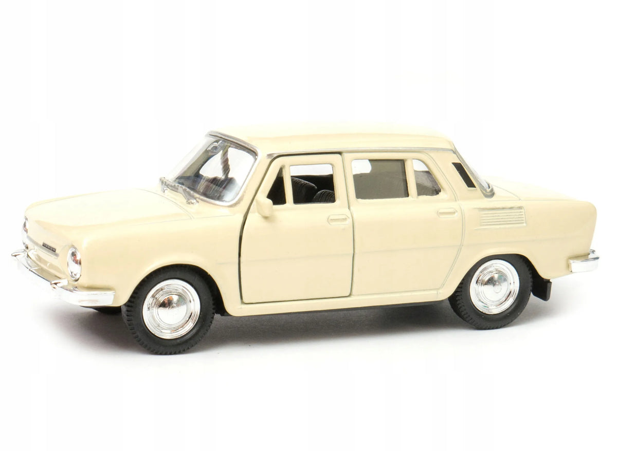 Welly „Skoda 100“ 1:34 modelis, kreminės spalvos