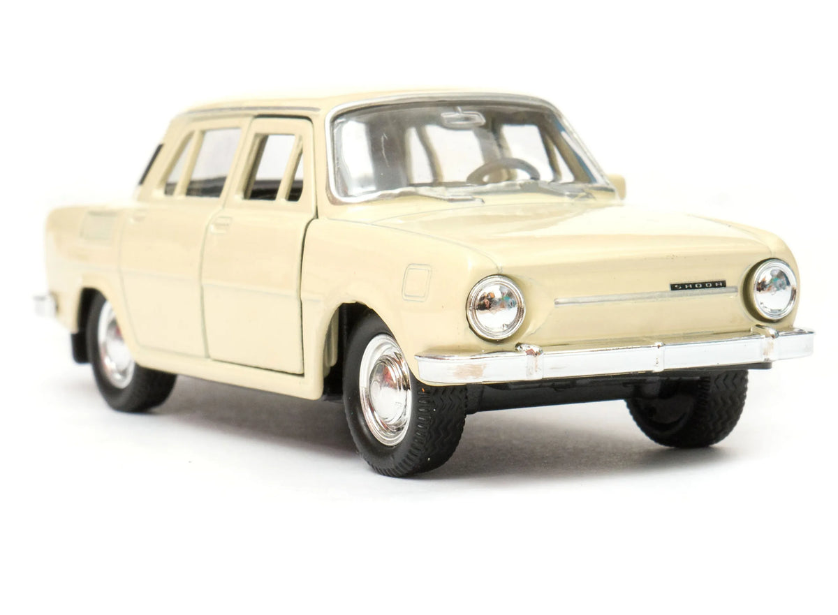 Welly „Skoda 100“ 1:34 modelis, kreminės spalvos