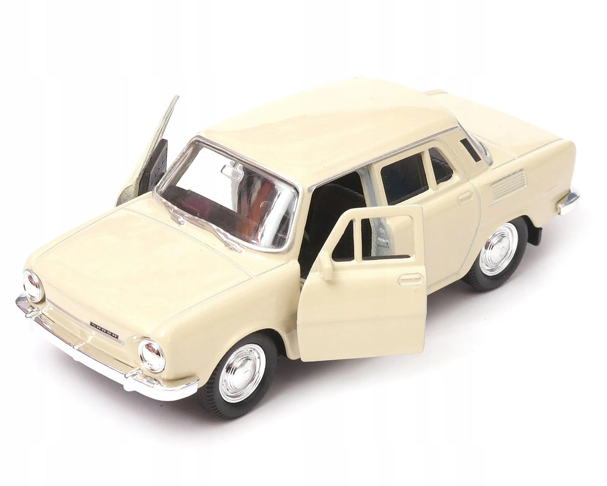 Welly „Skoda 100“ 1:34 modelis, kreminės spalvos