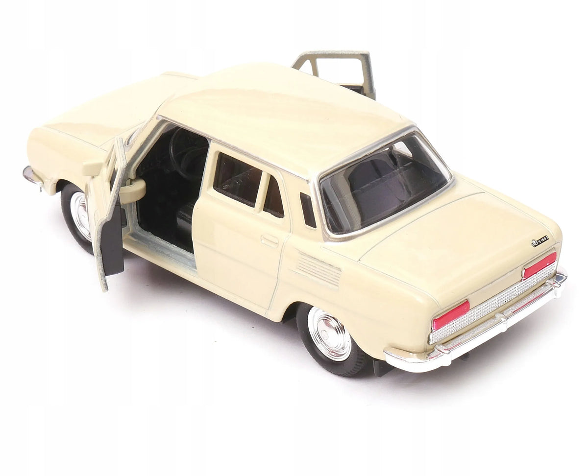 Welly „Skoda 100“ 1:34 modelis, kreminės spalvos