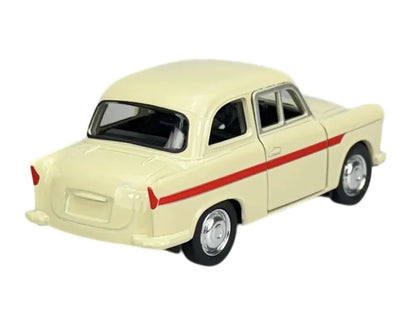 Welly Trabant P50 / P60 smėlio spalvos 1:34 – naujas metalinis legendinio automobilio modelis