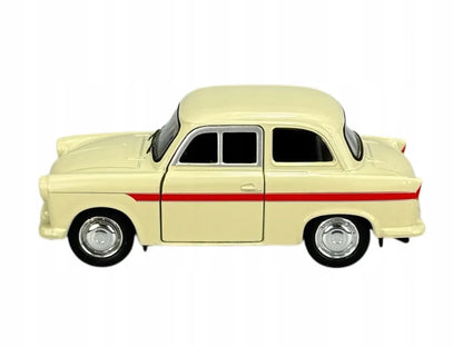 Welly Trabant P50 / P60 smėlio spalvos 1:34 – naujas metalinis legendinio automobilio modelis