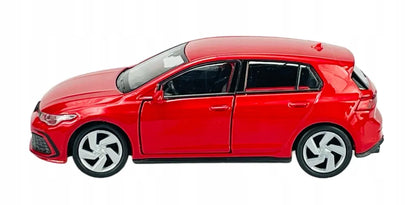 Welly Volkswagen Golf 8 GTI raudonas metalinis modelis 1:34, 43823