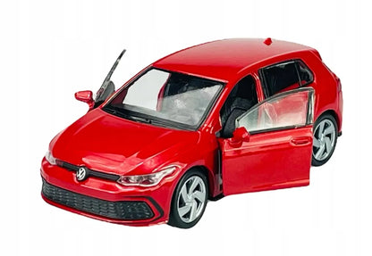 Welly Volkswagen Golf 8 GTI raudonas metalinis modelis 1:34, 43823
