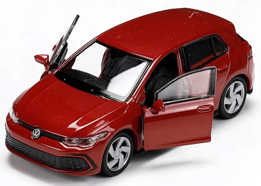Welly Volkswagen Golf 8 GTI raudonas metalinis modelis 1:34, 43823