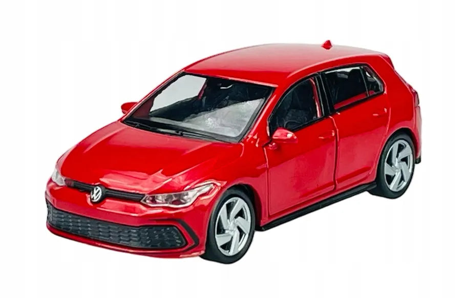 Welly Volkswagen Golf 8 GTI raudonas metalinis modelis 1:34, 43823