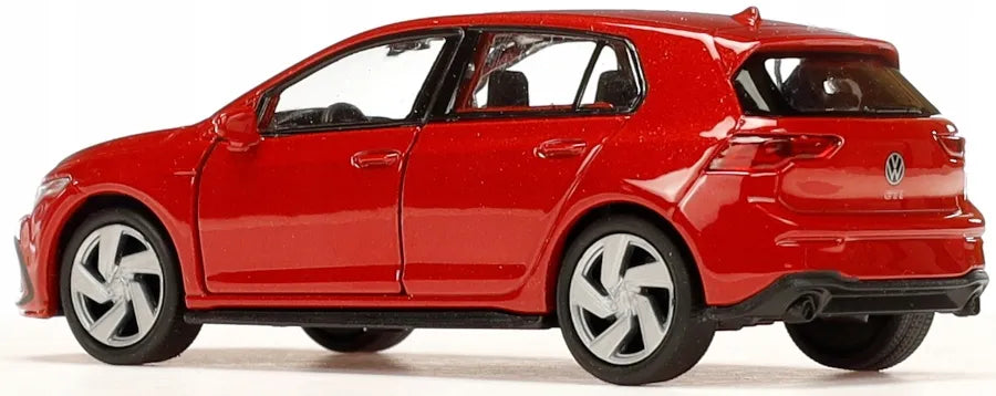 Welly Volkswagen Golf 8 GTI raudonas metalinis modelis 1:34, 43823