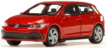 Welly Volkswagen Golf 8 GTI raudonas metalinis modelis 1:34, 43823